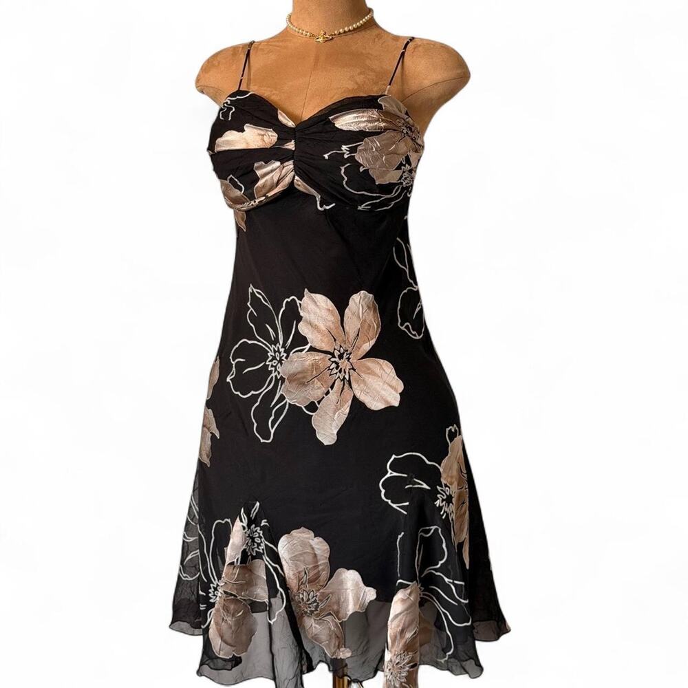 Sl fashions petite black floral